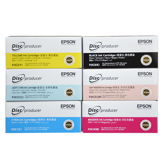 EPSON complete kit 6 cartridges for PP100 and PP50 disc producers